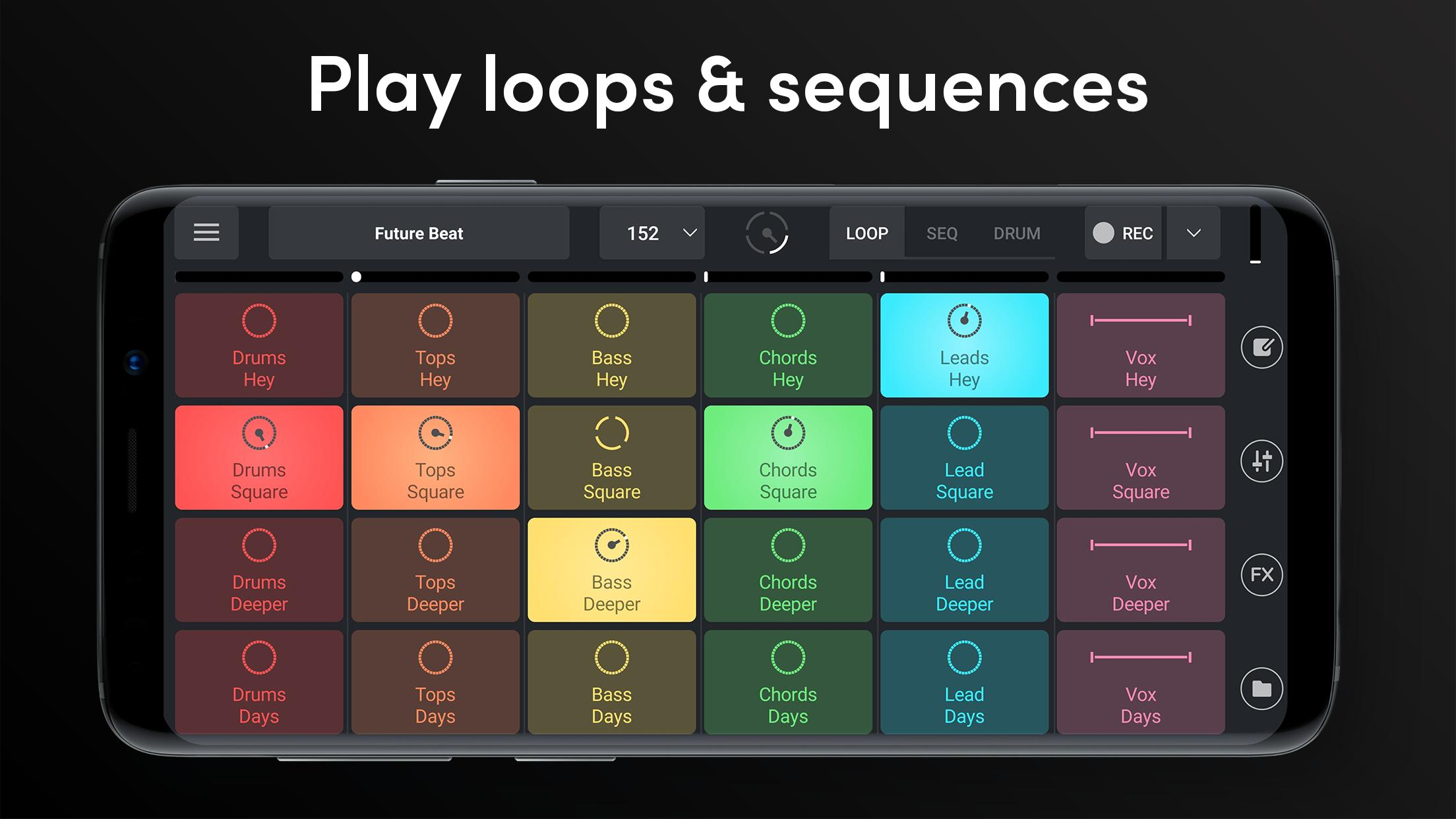Music make game. Приложение Remixlive. Remixlive для ПК. Сэмплы музыка приложение андроид. Loop Pad на компьютер.